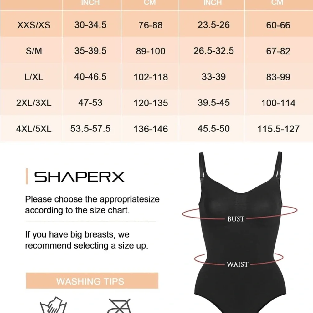 🌻NEW SHAPERX  Low Back Tummy Control Thong Seamless Sculpting Bodysuit S/M_9